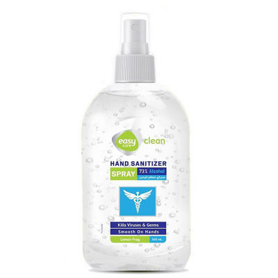EASY CLEAN CARE HAND SANITIZER SPRAY 73% ALCOHOL SMOOTH ON HANDS 125 ML